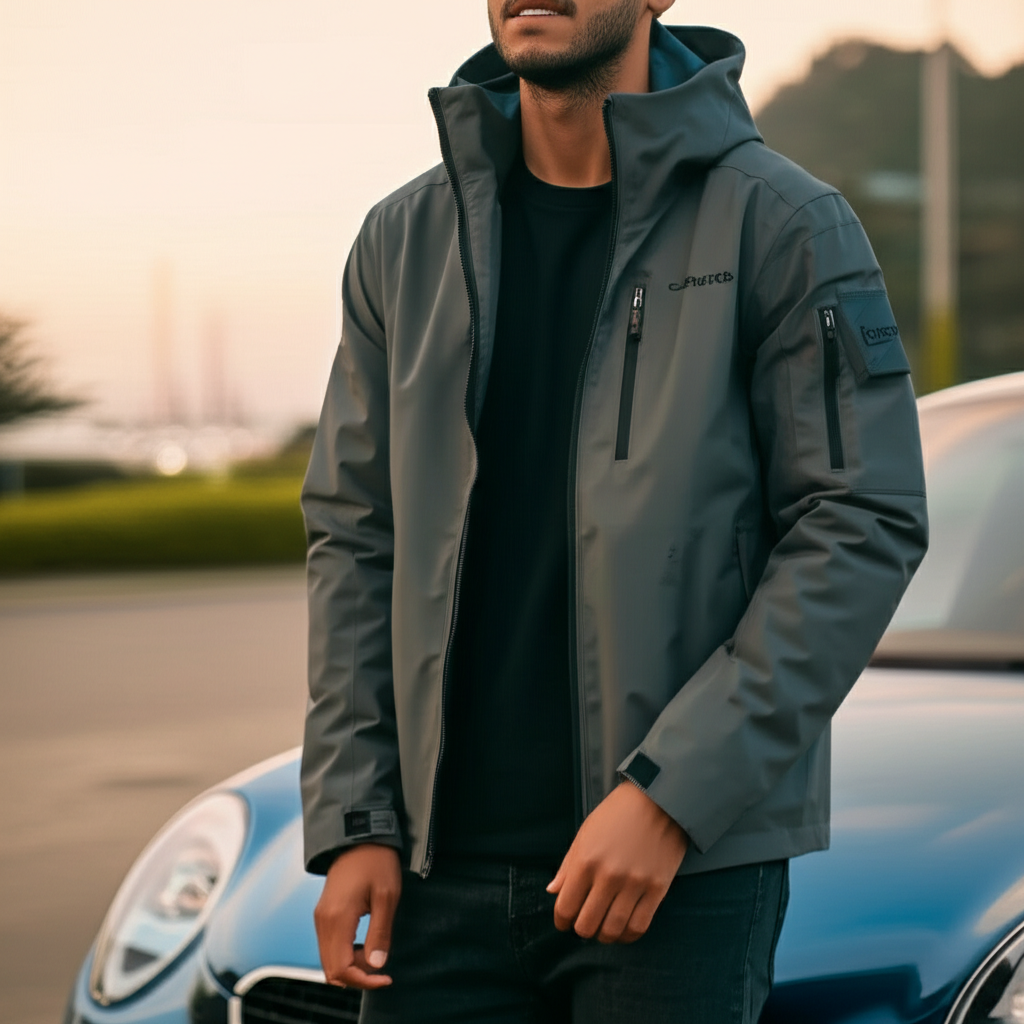 Model wearing Throttle Unlimited apparel